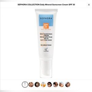 SEPHORA COLLECTION DAILY MINERAL SUNSCREEN CREAM SPF 30